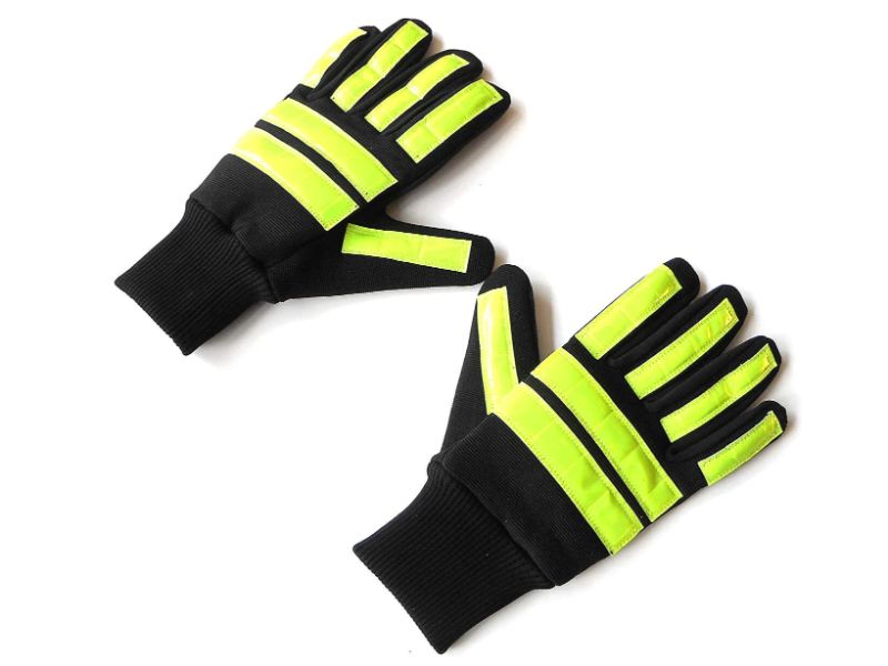 Guantes de alta visibilidad, guantes de guardia de la policía de tránsito