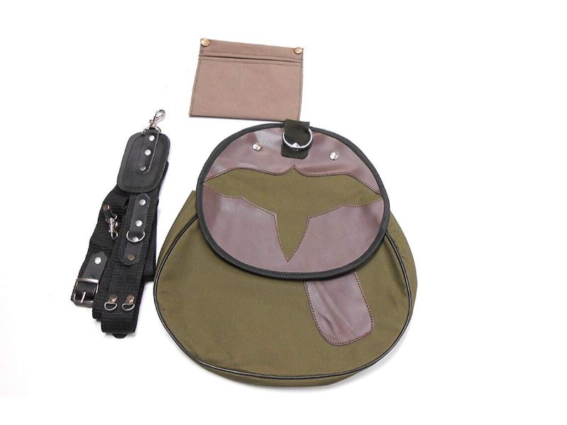 Bolsa de cordura para cetrería, bolsa de caza con correa ajustable y bolsillo para carne desmontable