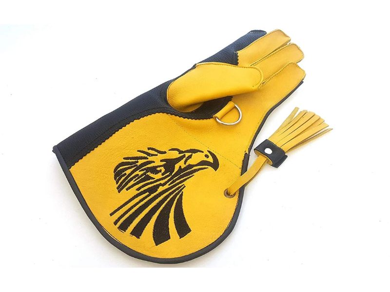 Guante de cuero para cetrería Guante para manipulación de aves