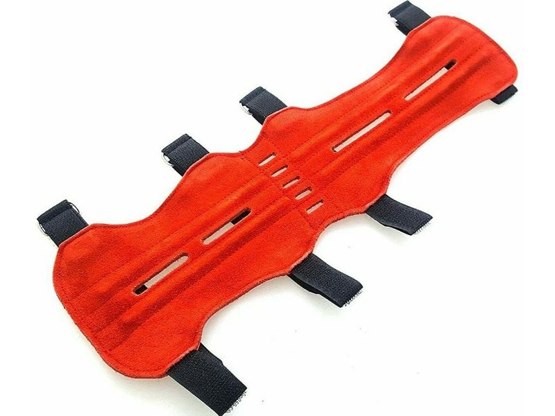 Protector de brazo para tiro con arco Protector de brazo para tiro con arco de cuero de gamuza