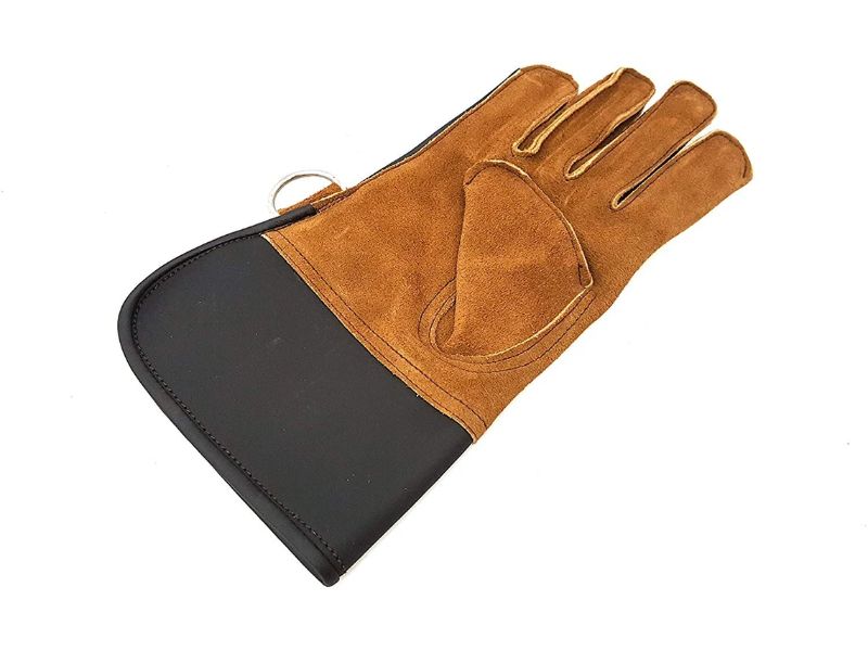 Guante de cetrería de cuero de gamuza Guante para manipulación de aves Guantes de cetrería para jóvenes