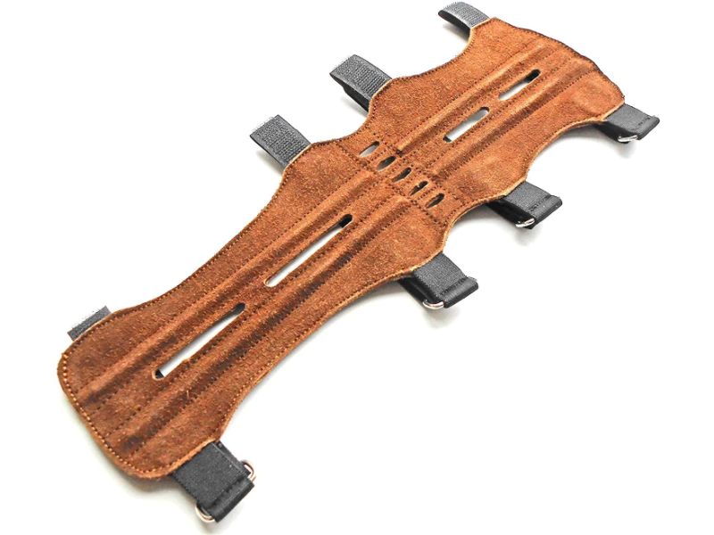 Protector de brazo para tiro con arco Protector de brazo para tiro con arco de cuero de gamuza