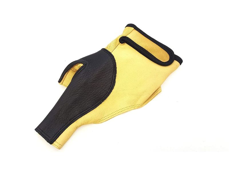 Protector de mano para arco de tiro con arco de piel de ciervo