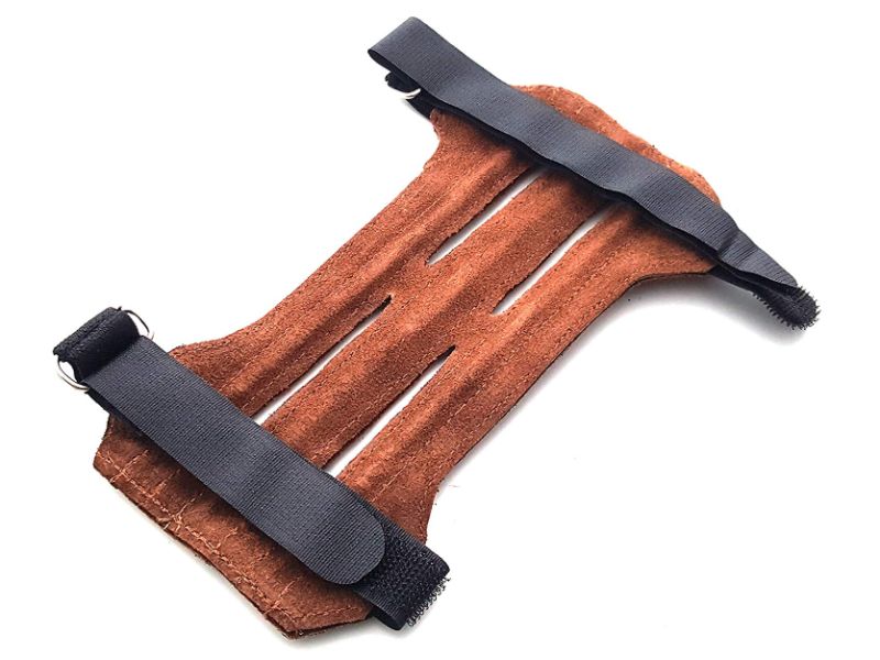 Protector de brazo para tiro con arco Protector de brazo para tiro con arco de cuero de gamuza