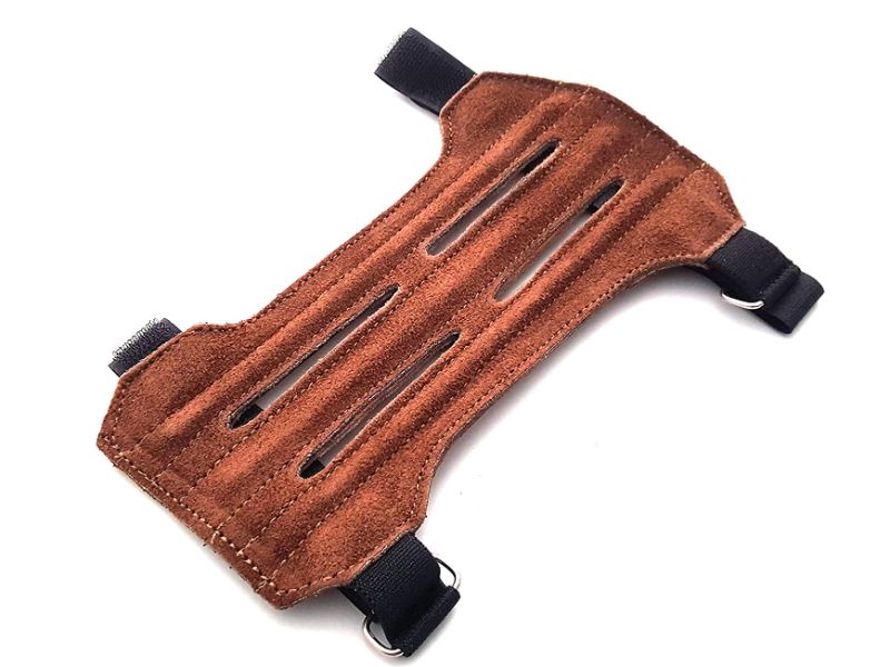 Protector de brazo para tiro con arco Protector de brazo para tiro con arco de cuero de gamuza