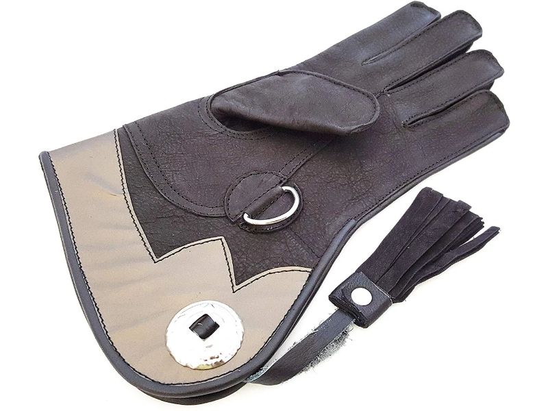 Guante de cuero para cetrería Guante para manejo de aves Guante de cetrería para jóvenes