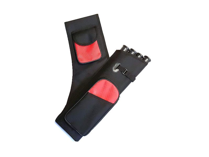 Carcaj lateral para tiro con arco de 4 tubos Cordura