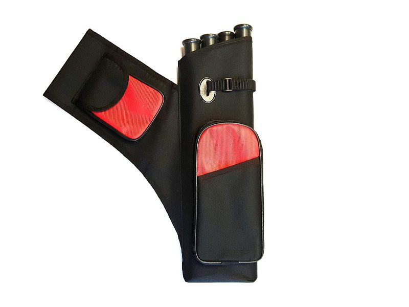 Carcaj lateral para tiro con arco de 4 tubos Cordura
