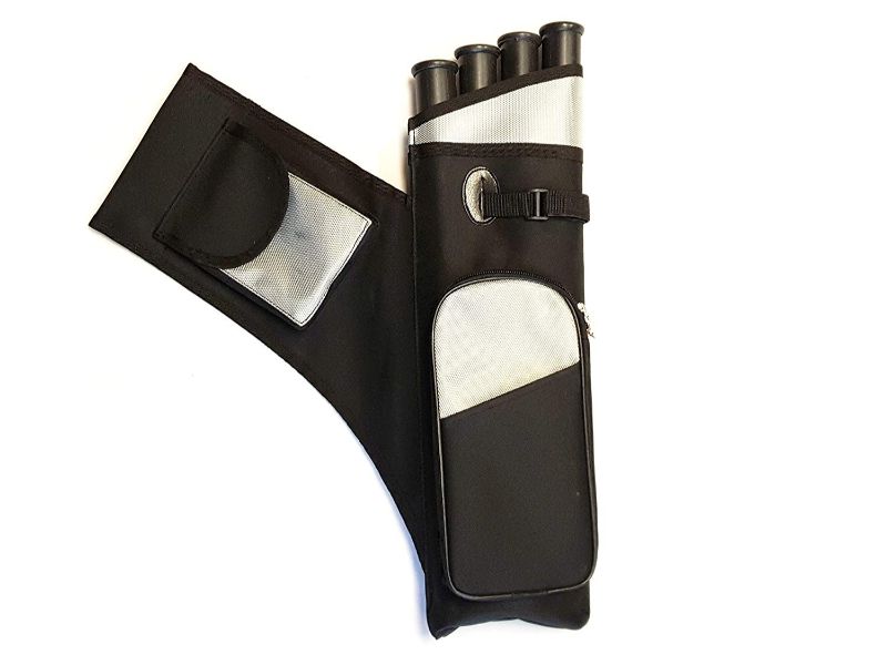 Carcaj lateral para tiro con arco de 4 tubos Cordura