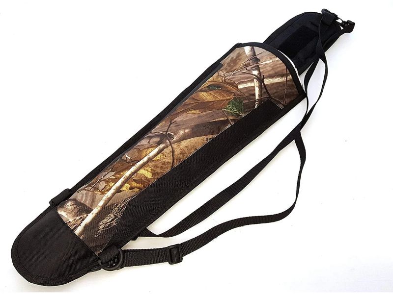 Carcaj trasero de cordura para tiro con arco, diseño de camuflaje